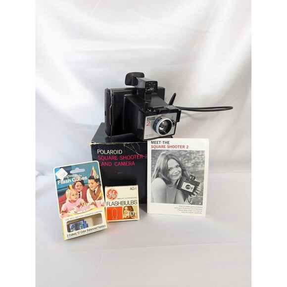 Vintage Polaroid Square Shooter 2 Land Camera Photography Equipment, Untested - Picture 1 of 6